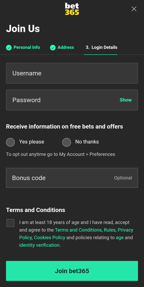 Bet365 Registro